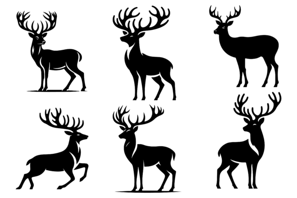Download Deer Vector Illustrations Design - Illustrations Collection