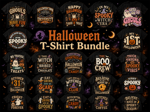 Download Retro Spooky Halloween SVG Bundle - Premium Resources