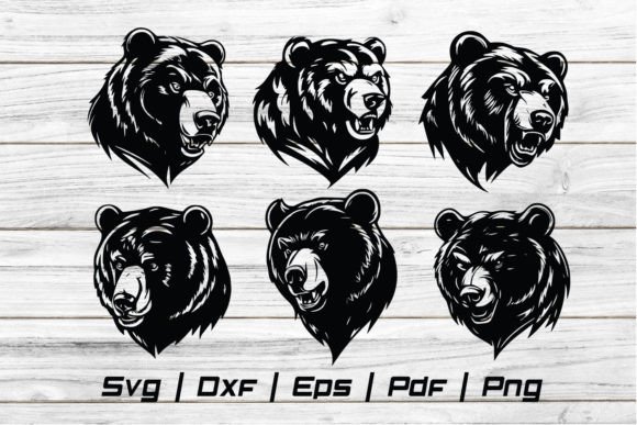Download Bear Mascot Head Wild Svg Cut File - Wild Collection