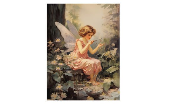 Download Baby Fairy, Forest Art Print Poster - Forest Collection