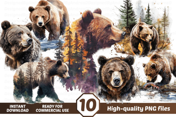 Download Bear in Forest Clipart, Grizzly PNG - Forest Collection
